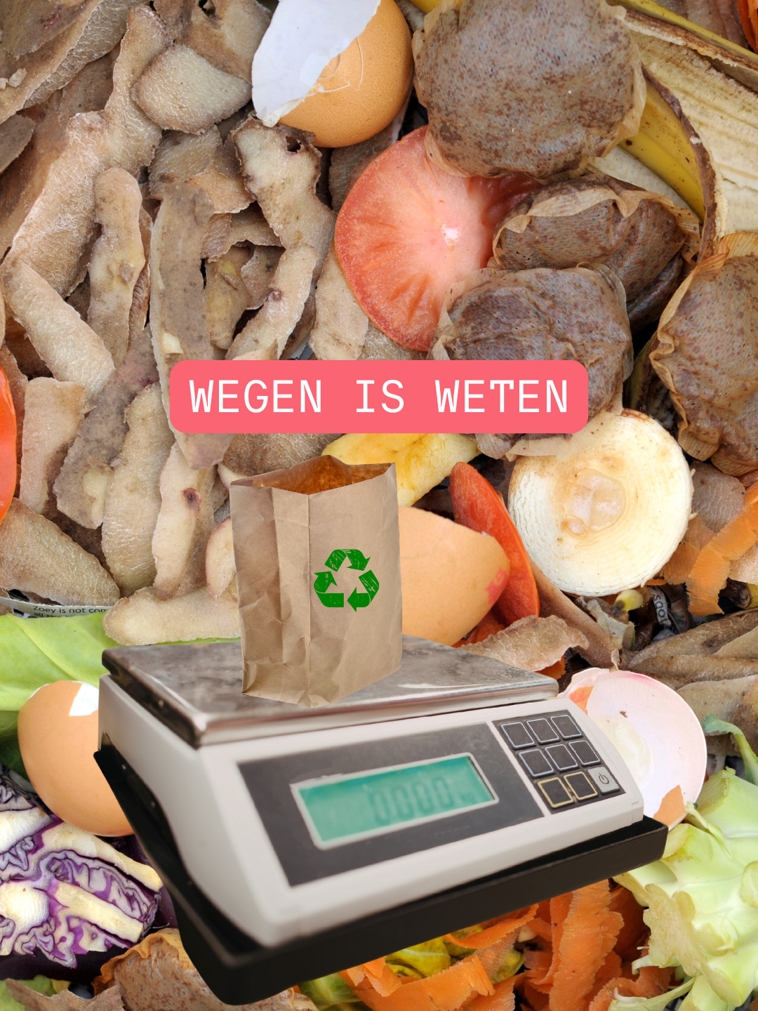 Compostvrijwilligers aan het werk in buurttuin de Meevaart